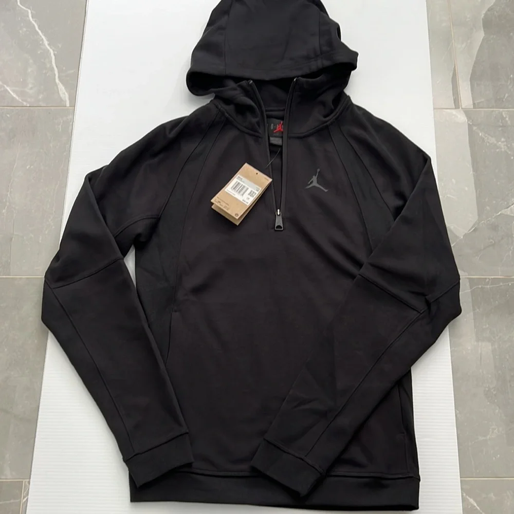 Jordan Men's Dri-FIT Sport Statement Air Fleece Pullover Hoodie-Black